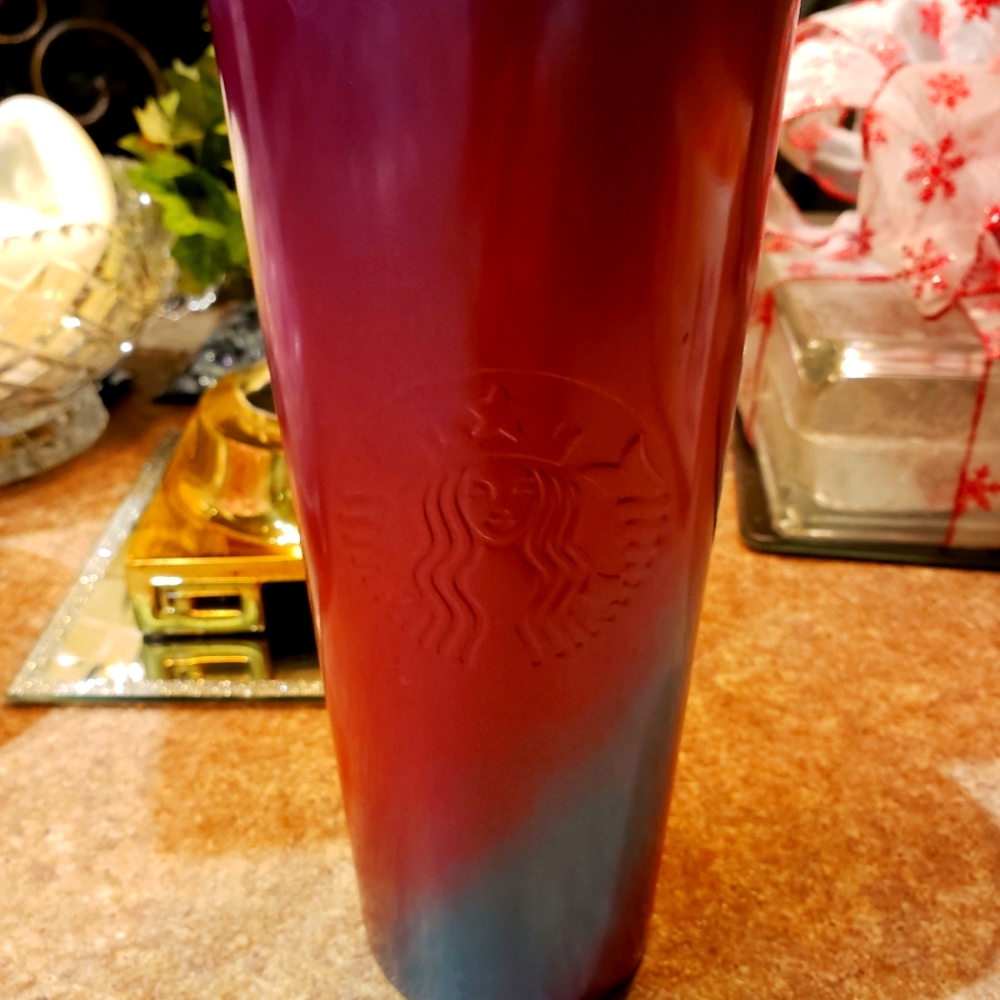 Starbucks Pink/Orange Thermal Tumbler